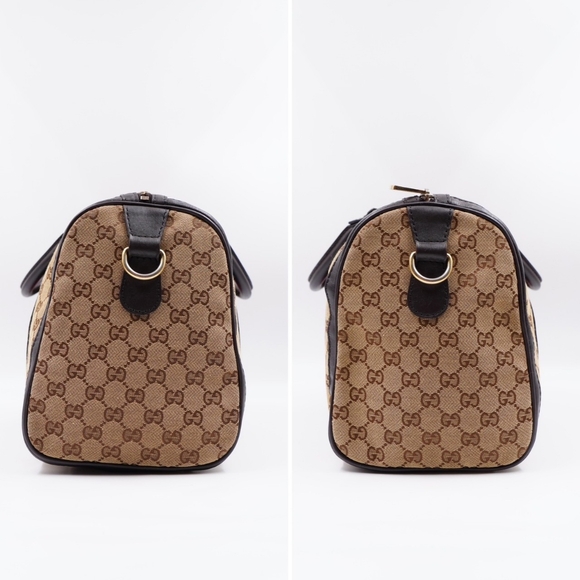 BA04❤️ Gucci GG Monogram Web Boston Bag - Picture 7 of 15